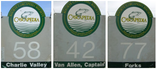 Salmon Pool Signs From the Famous Cascapedia River